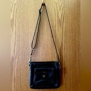 Used Coach Black Leather Crossbody Bag
